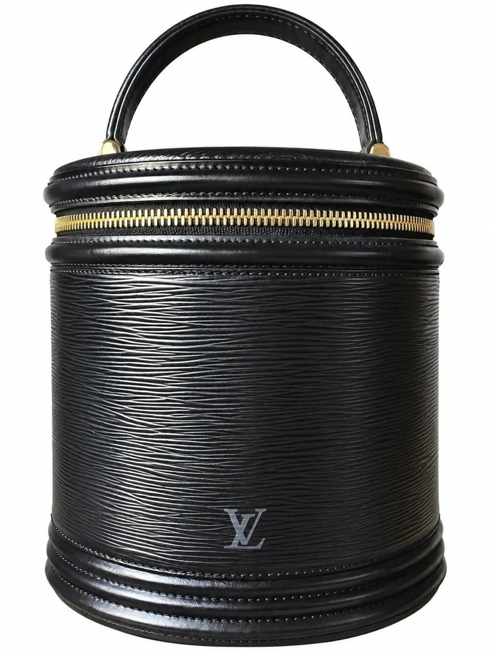 Louis Vuitton CANNES Epi Black Handbag Vanity Bag M48032 SB0880